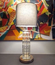 Mid-Century Hollywood Regency  Lamp22.5" Height x 6" Width x 6" Depth