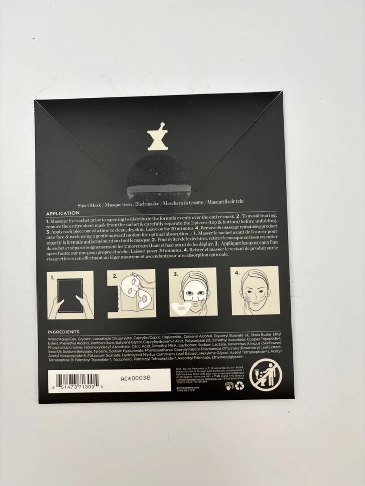 Perricone MD Cold Plasma Plus+ Concentrated Treatment Sheet Mask product makeup - Image 2 of 3