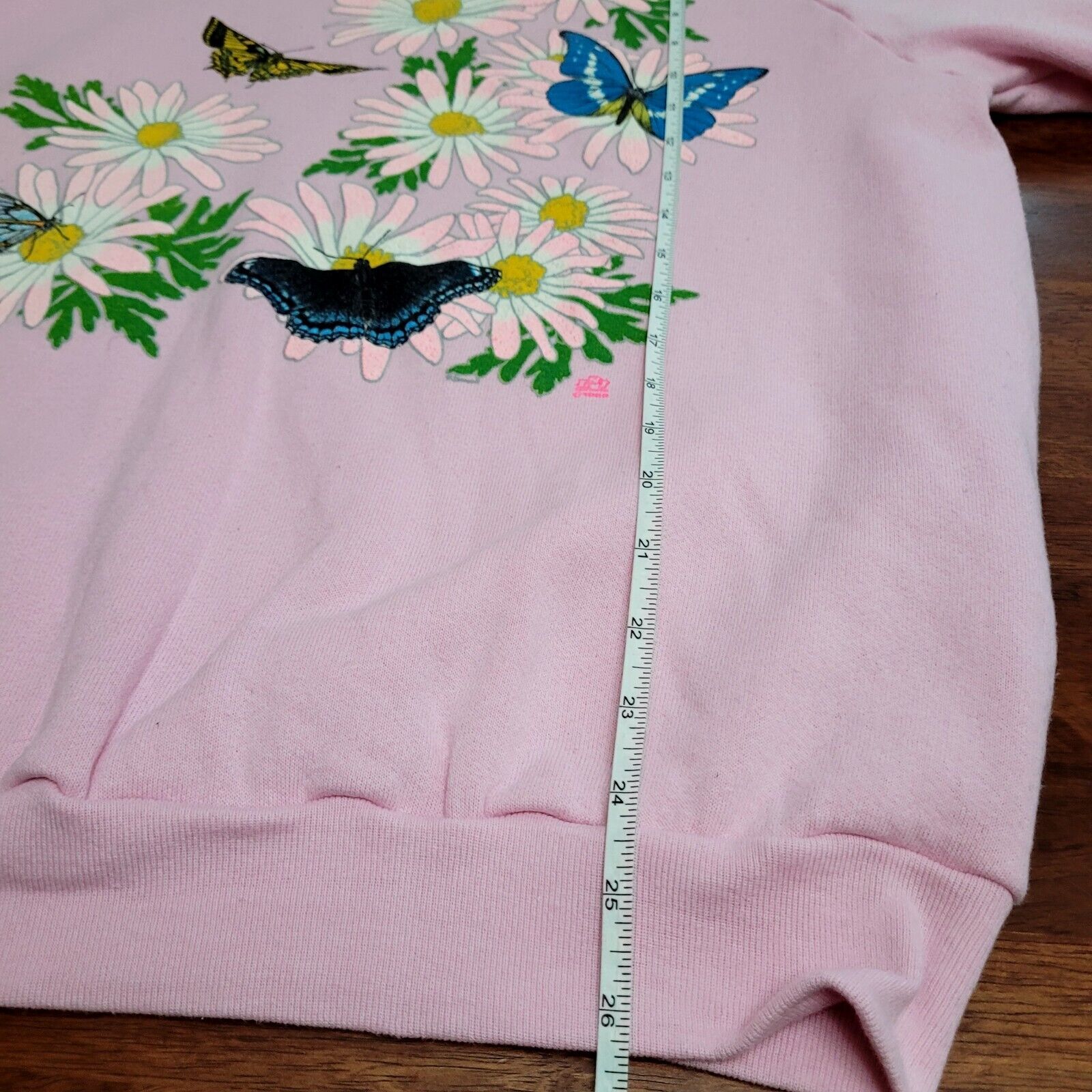 Vintage 80s 90s Fruit Of The Loom Butterfly Sweat… - image 6