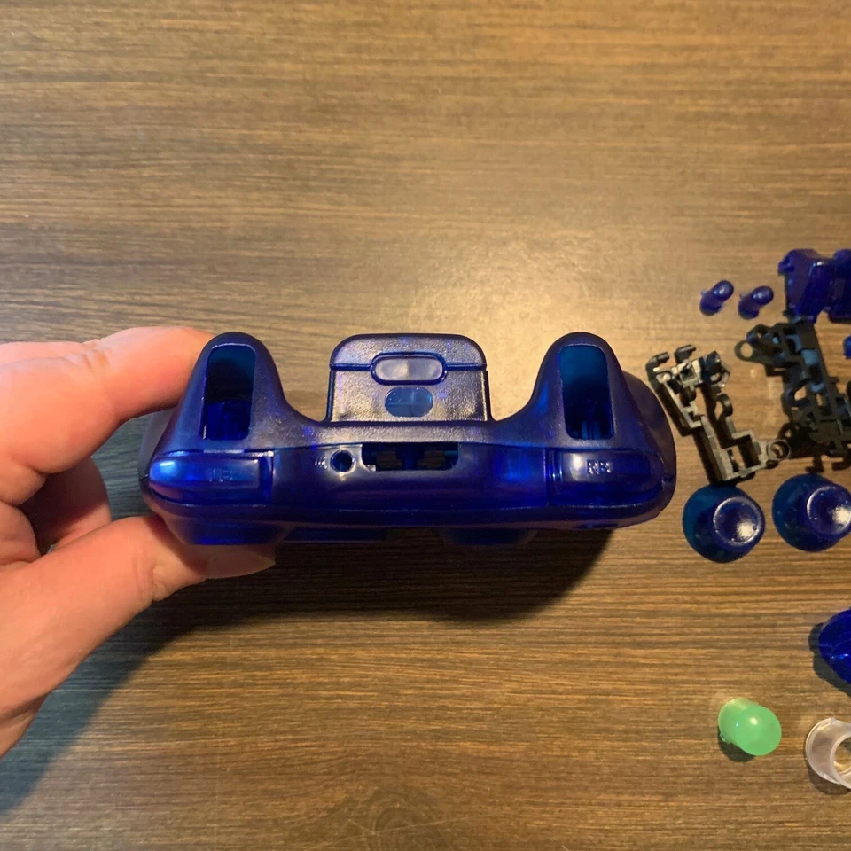 Microsoft Xbox 360 Controller Full Replacement Shell Cover Buttons Parts Blue - Image 2 of 4