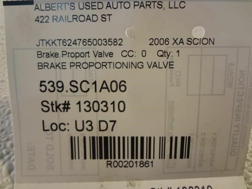 Válvula proporcional de freno para Toyota Scion XA 2006 - Imagen 4 de 12