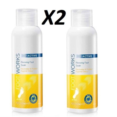 Foot Works Fußbad Mit Epsomsalz & Milchprotein - 2 X 150 Ml, Für Erholsame Füße