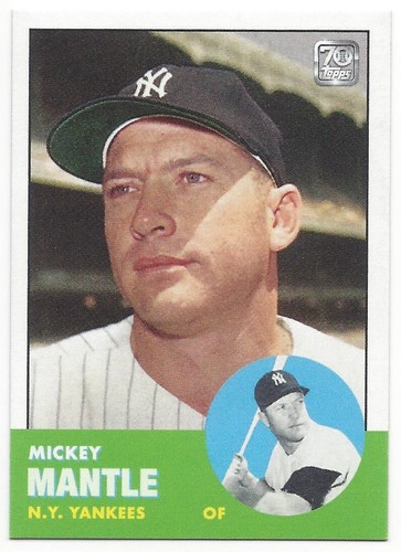 2021 Topps X Mickey Mantle Collection #31 1963 Topps - Bild 1 von 3