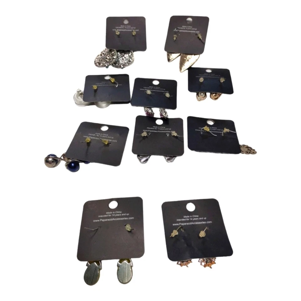 Paparazzi Earrings or Craft Charms with Various Shapes Fishhook Style Bundle - Image 2 of 4