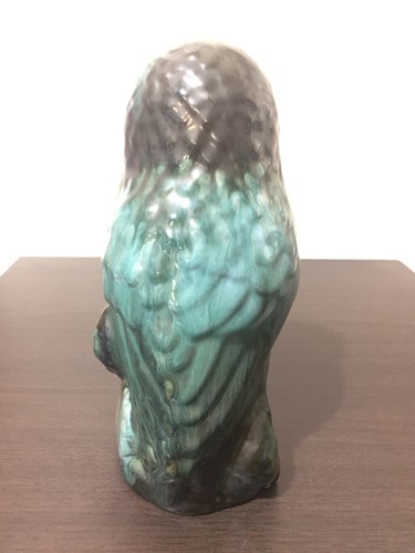 barn owl the blue mountain collection canadian pottery green black - Foto 5 di 12