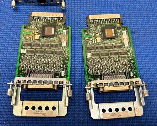 Cisco (2) HWIC-16A VO2 (&) (3) HWIC-1DSU-T1 (TOTAL 5 CARDS) - Picture 2 of 8