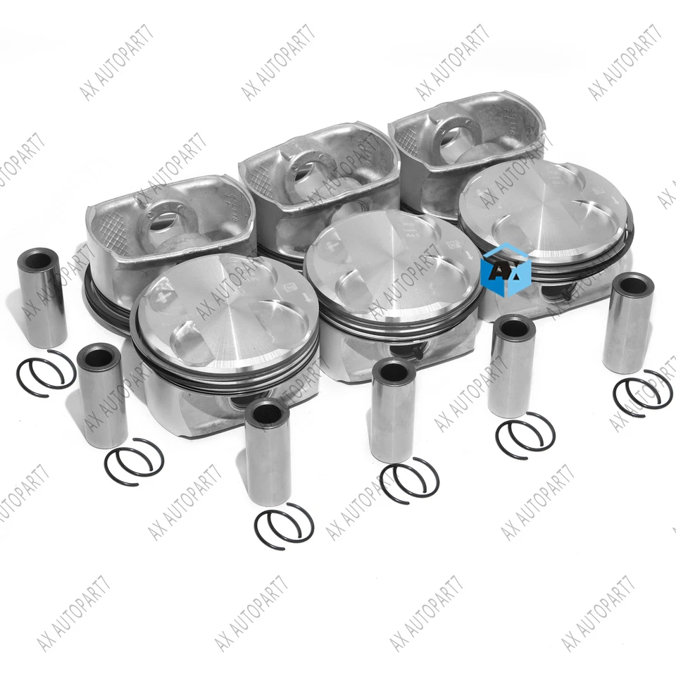Original MAHLE Pistons&Rings Set 10.7:1 For BMW 3.0L L6 128i 328xi 525i 630i Z4 - Image 4 of 4