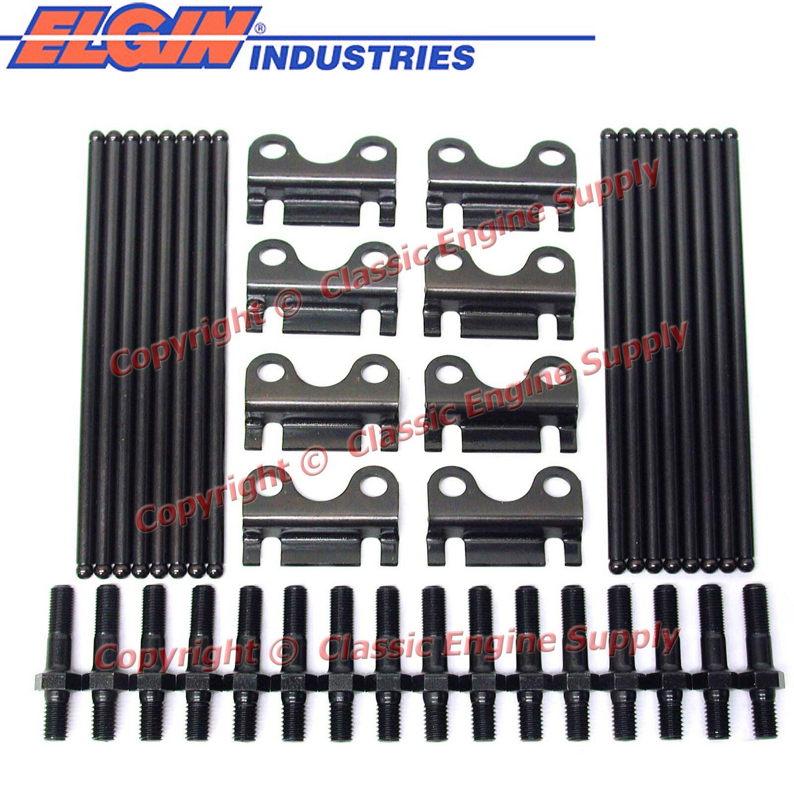 New Pushrods, Raised Guide Plates & 7/16" Rocker Arm Studs sb Chevy 400