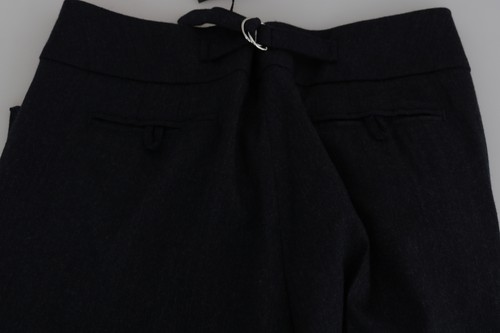 C'N'C COSTUME NATIONAL Pants Black High Waist Straight Trouser IT42/ W33 /M $500 - Picture 6 of 9