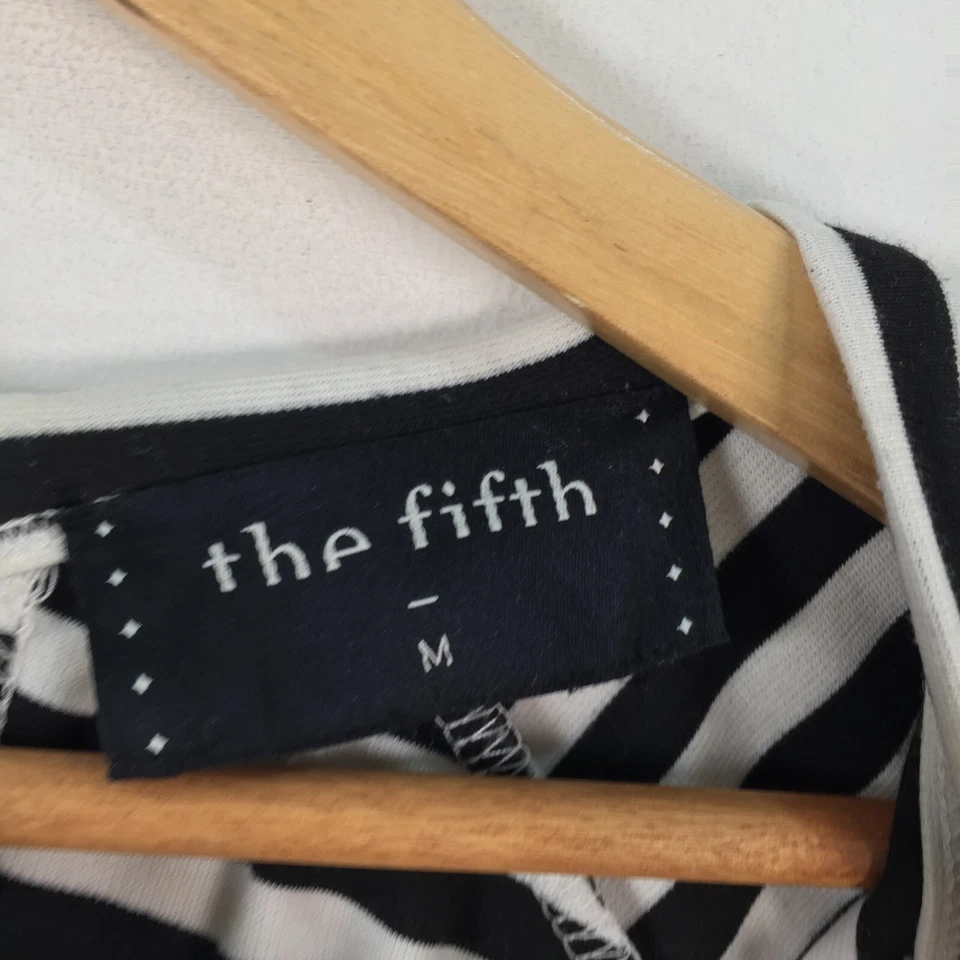 Vestido bodycon mujer The Fifth talla M aus 10 lápiz blanco negro rayas 075139 Foto 3 de 4