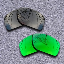 Emerald Green Black Replacement Lenses For-Oakley Straightlink Polarized