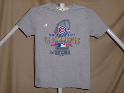 Chicago Cubs Majestic Youth 2016 World Series Champions Locker Room T-Shirt