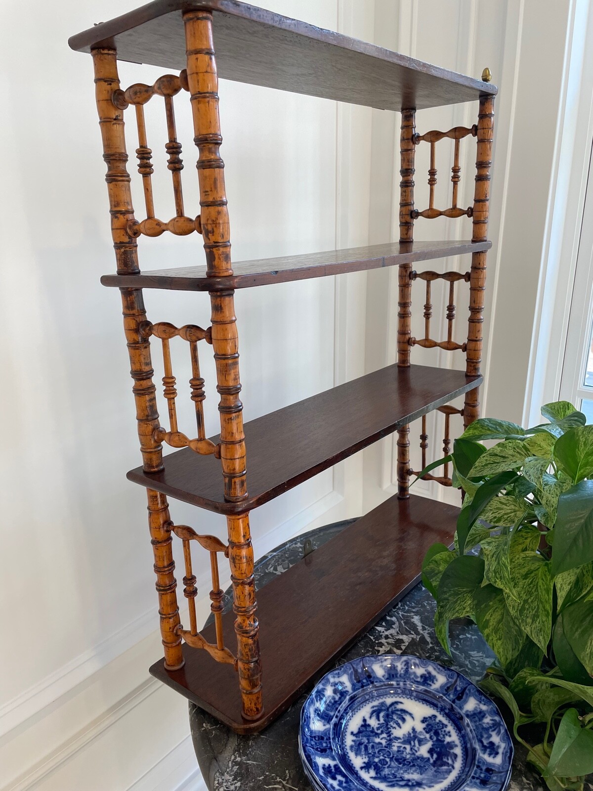 Bamboo antique shelf eBay