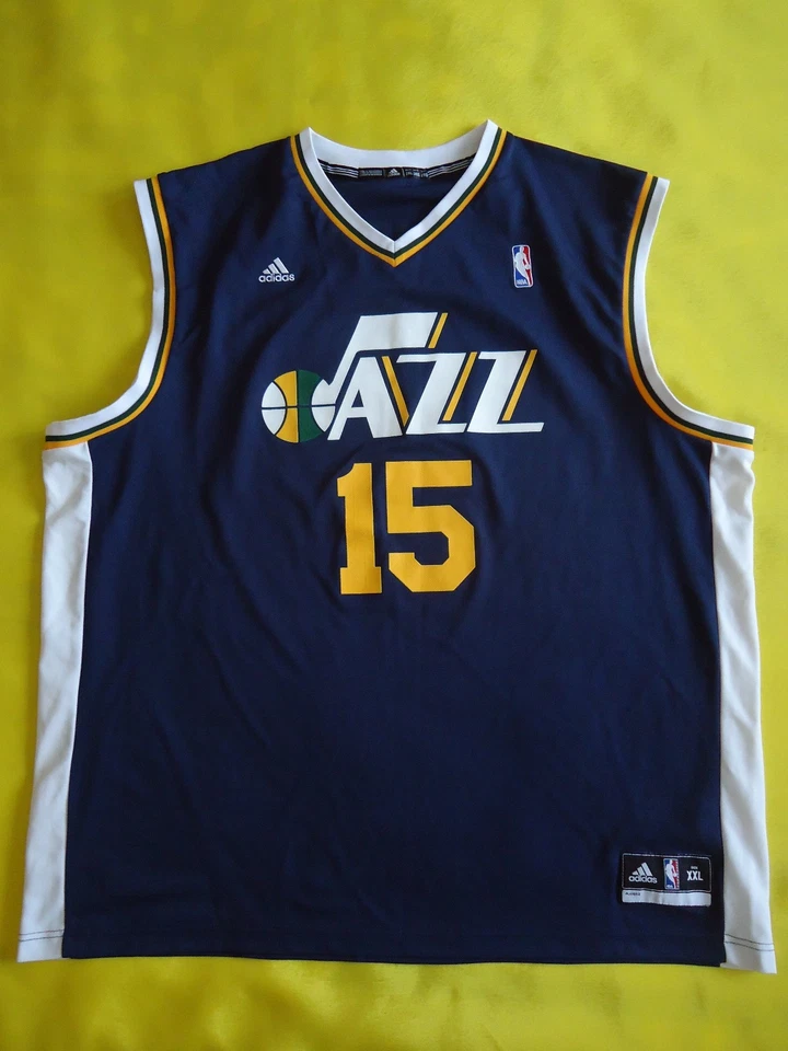 Derrick Favors Utah Jazz Basketball Jersey Size XXL Mens Blue Shirt Adidas ig93 - Image 2 of 4