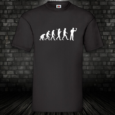 Evolution Dart Funshirt Kult T-Shirt Darts schwarz 100% Baumwolle S-5XL