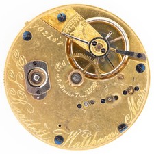 Waltham P.S. Bartlett Model 1865 10-Size 15-Jewel Antique Pocket Watch Movement