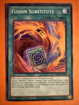 Yugioh! Fusion Substitute - SDAZ-EN026 - Common - 1st Edition Near Mint, English | eBay Yugioh! Fusion Substitute - SDAZ-EN026 - Common - 1st Edition Near Mint, English | eBay