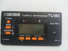 BOSS Guitar Digital Tuner  Metronome Model TU-80 Tested Works Electric Acoustic