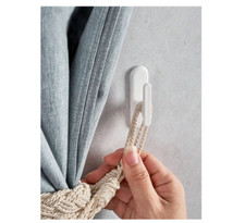 2/4/8 Pcs Double Sided Tape Curtain Room Hook Wall Hooks for Home Office