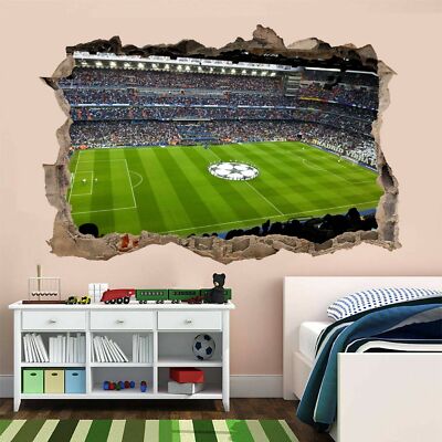 Sticker mural 3D Real Madrid Bernabeu Stadium Wall Art Stickers Sticker mural 3D Real Madrid Bernabeu Stadium Wall Art Stickers