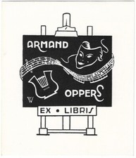 FRANS VERSTEKEN: Exlibris f�r Armand Oppers, 1944