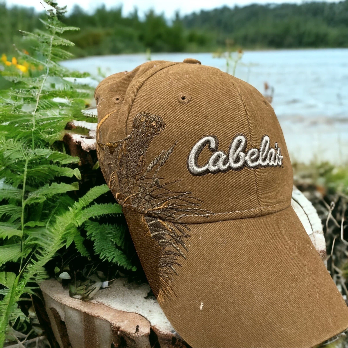 Cabela's Baseball Cap One size Brown Men Adjustable Wildlife Series Solid  Knit C