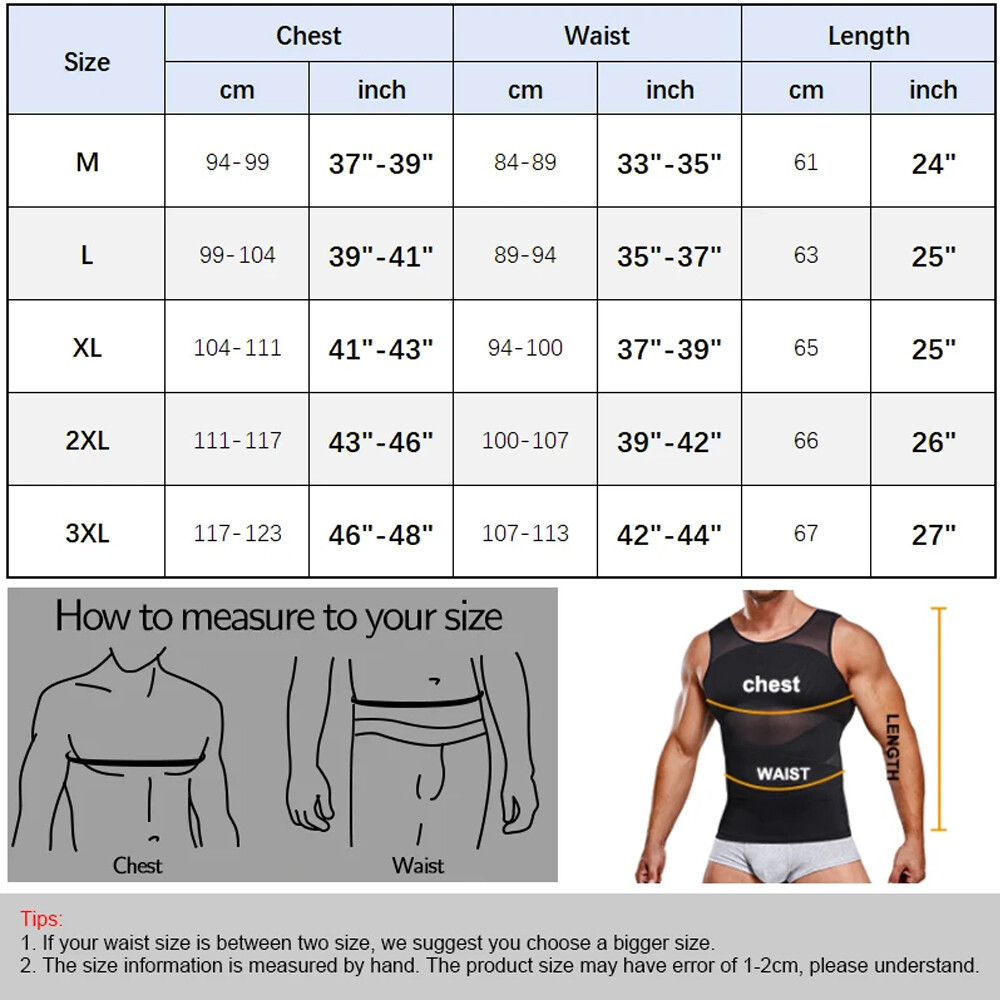 Fajas Para Hombres Gynecomastia Compression Body Shaper Abdomen
