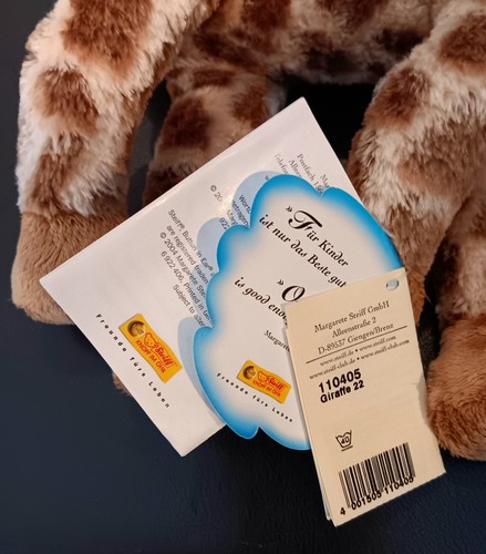 STEIFF #110405 "Giraffe/22," 2004 Cosy Friends Series, with ALL TAGS. - Picture 7 of 12