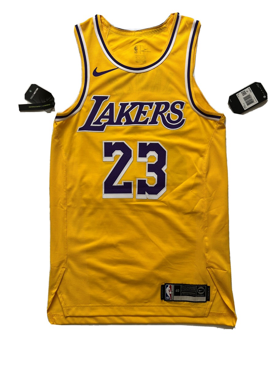 Lebron James Lakers #23 Jersey - Sz 40 (S) - Authentic Icon