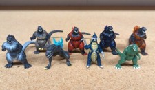 Godzilla Burning Mini Fig 2.5 Collectible Classic Figures Lot Of 8