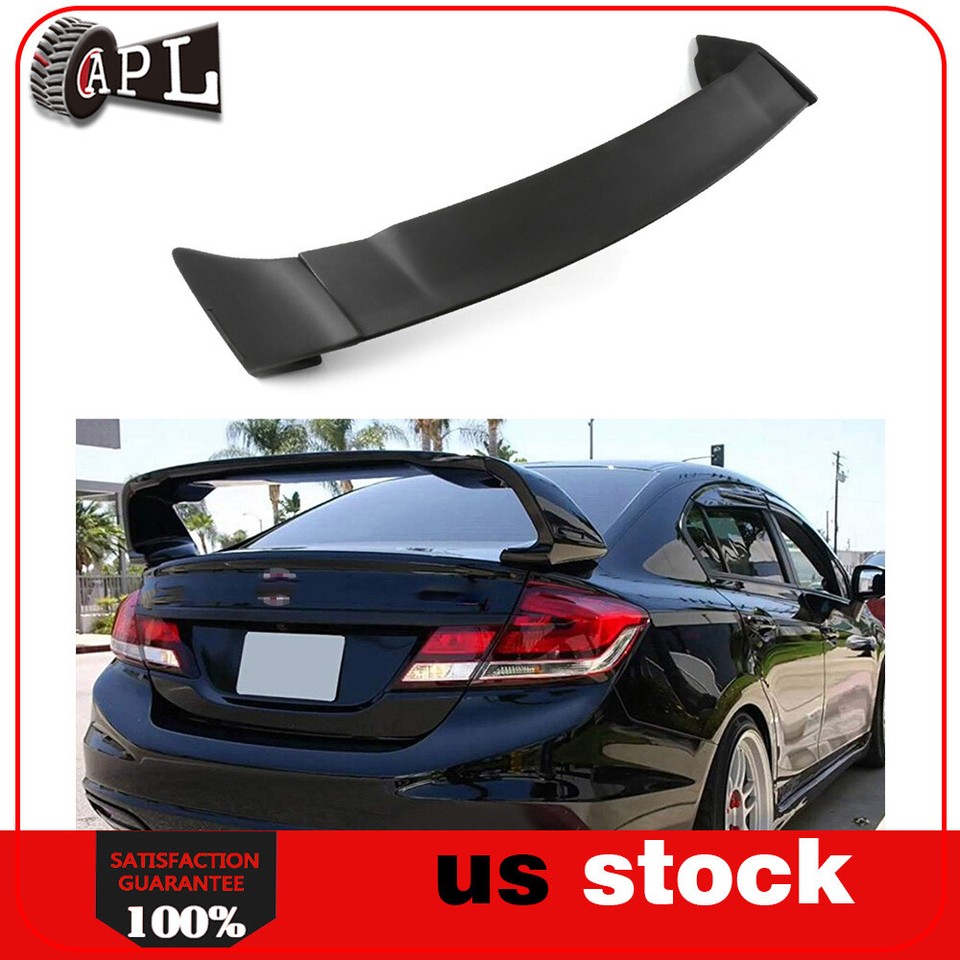 For 2012-2015 Honda Civic Sedan Mugen Style ABS Plastic Rear Spoiler | eBay