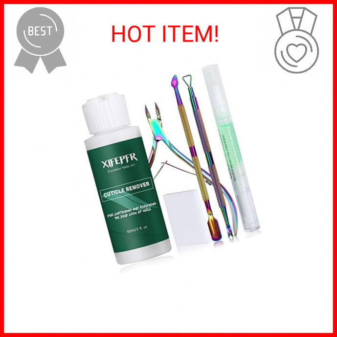 Cuticle Remover Kit with Cream and Oil Pen for Soft Moisturized Nails  -image