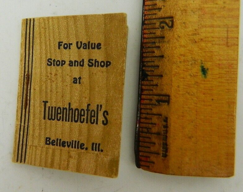 Vintage Booklet of Air Mail Stickers from Twenhoefel's in Belleville