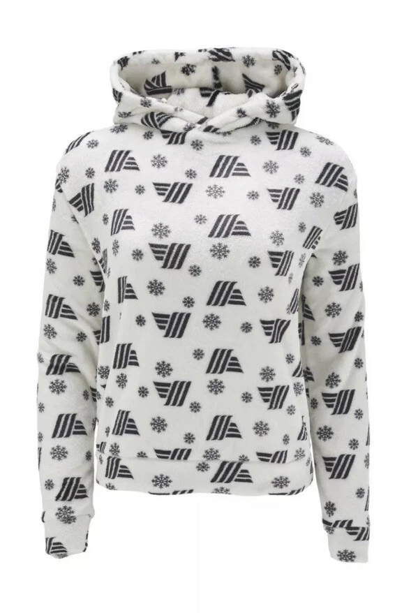 Maglione Aldi Mania Xmas Off White NUOVO Natale Felpa con Cappuccio Unisex Medium