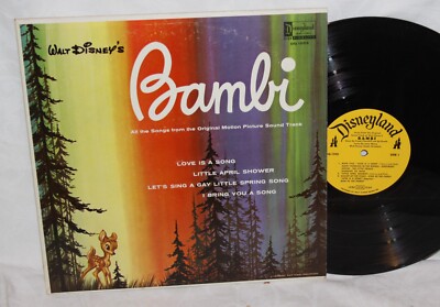Walt Disney's Bambi OST LP Disneyland DQ 1203 - DISNEY - Dry Erase