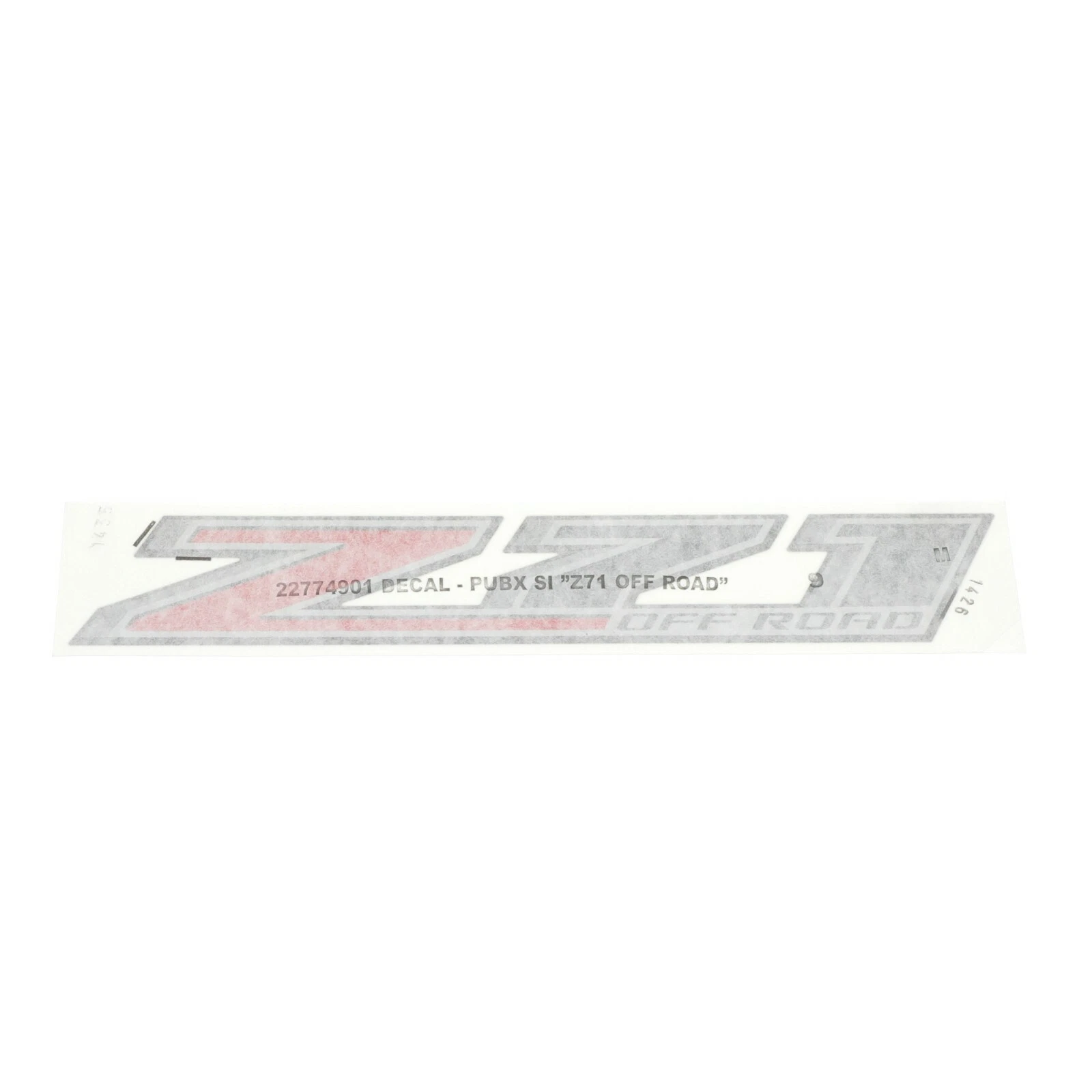 Calcomanía de logo para Chevrolet Colorado/Silverado Z71 2014-2020 (N/P 22774901)