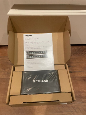 NETGEAR 8 Port PoE Gigabit Ethernet Plus Switch (GS308EP) - with 8 x PoE+ @ 62W,