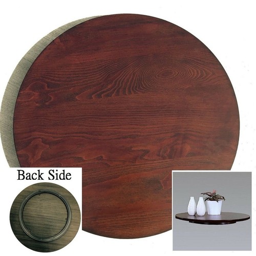 21 Inches Diameter Wood Rotating Turntable Lazy Susan 360 Swivel - 第 1/7 張圖片