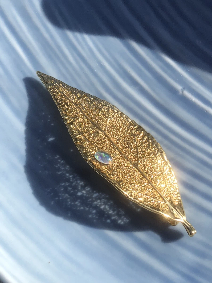 Gold plated hotsell eucalyptus leaf