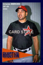 Orlando Merced - 2002 Houston Astros - choose a size - color print