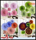 UK 6pcs Paper Fan Flowers Wedding Baby Birthday Party Tissue Paper  Decoration