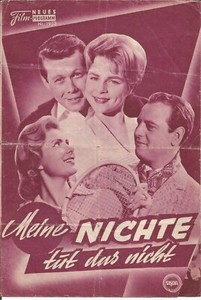 Meine Nichte tut das nicht     Kino Neues Film Programm 1960 AUSTRIA
