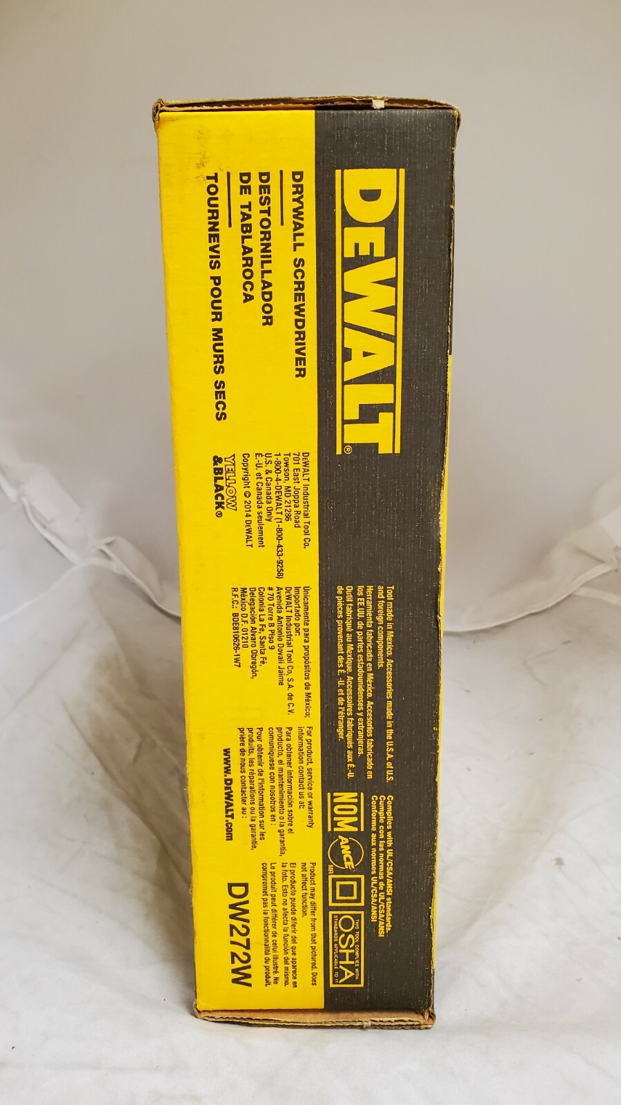 DEWALT Drywall Scrugun 50ft Cord DW272W 