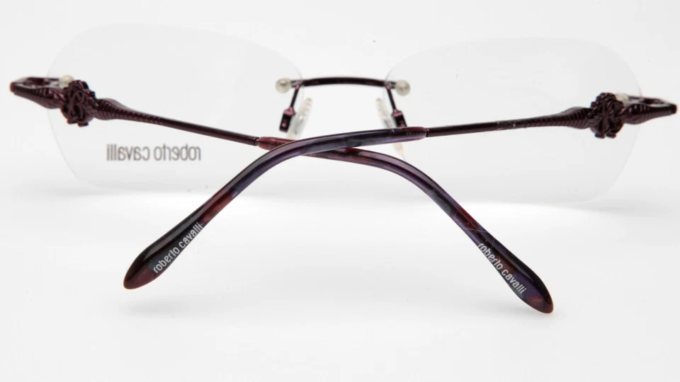 Nuevo Roberto Cavalli NEVIS 718 069 GAFAS MORADAS 55-17-135mm Italia Foto 4 de 4