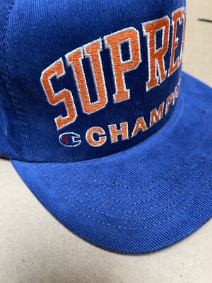 SS17 Supreme Champion Embroidered Logo 5-panel snapback hat cap