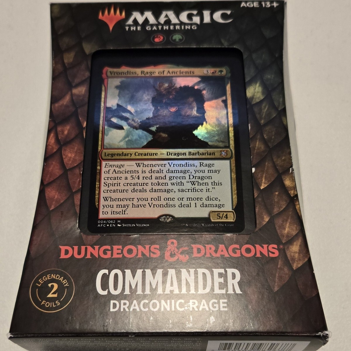 MtG - Draconic Rage Adventures In The Forgotten Realm Commander Deck Sealed