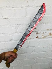 PU REALISTIC BLOODY MACHETE HANDHELD MOVIE PROP HALLOWEEN vs JASON KNIFE BLADE