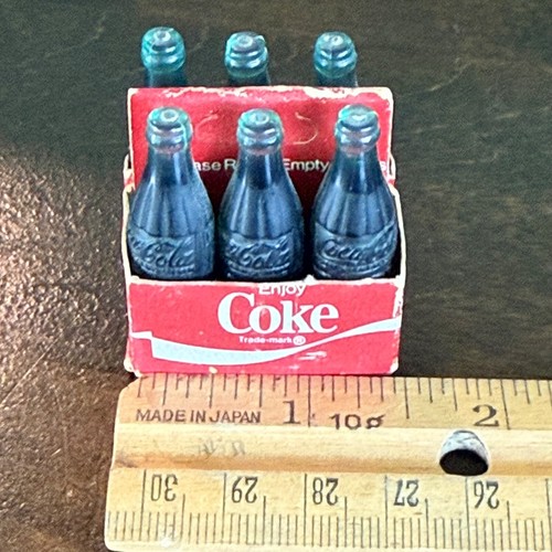 Vintage Miniature Coca-Cola Bottles in Paper Carton - Imagen 5 de 6