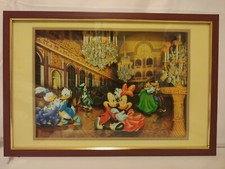 3D Layered Disney Mickey Mouse Ballroom Dancing Shadow Box Art Vintage