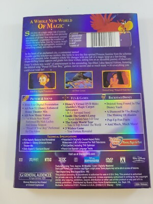 Aladdin Platinum Edition (2x DVD) 786936223996| eBay